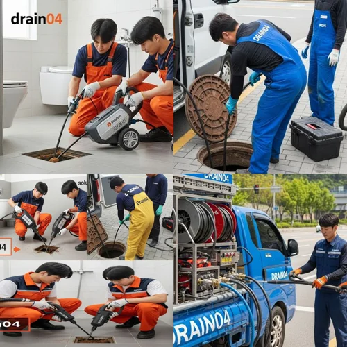 원미동 하수구 고압세척 주택 배관