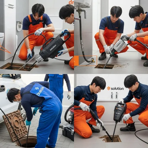 부천 내동 하수구막힘 공장 화장실