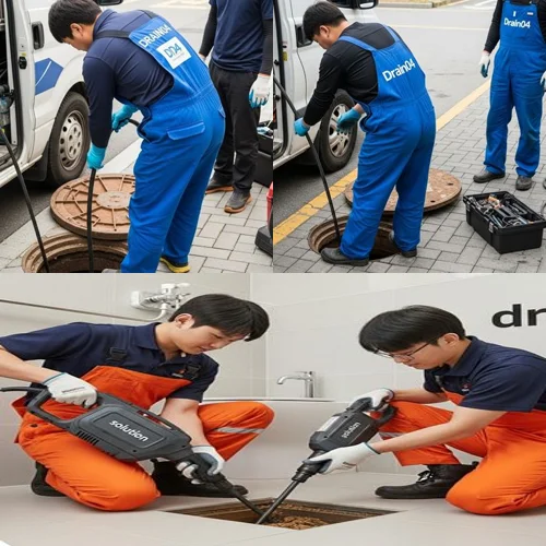 부천 중동 하수구 고압세척 상가 고압세척