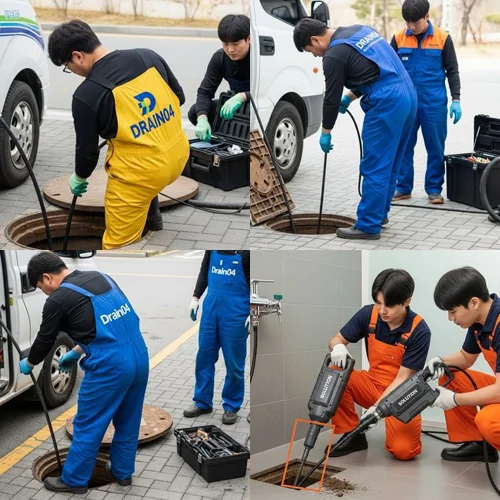 부천 중동 하수구 고압세척 상가 고압세척