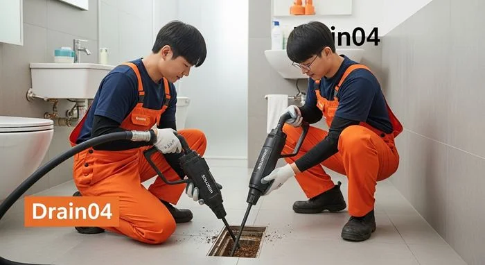 동두천 하수구고압세척 지행역 상가 하수구