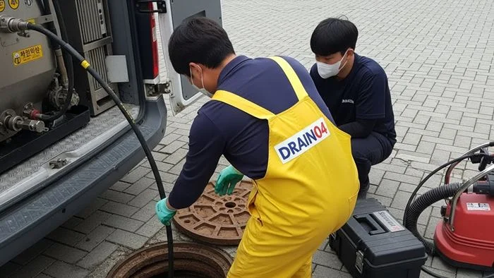 약대동 하수도막힘 아파트 단지