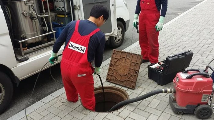 약대동 하수도막힘 아파트 단지