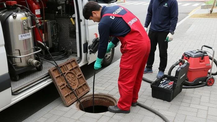 약대동 하수도막힘 아파트 단지