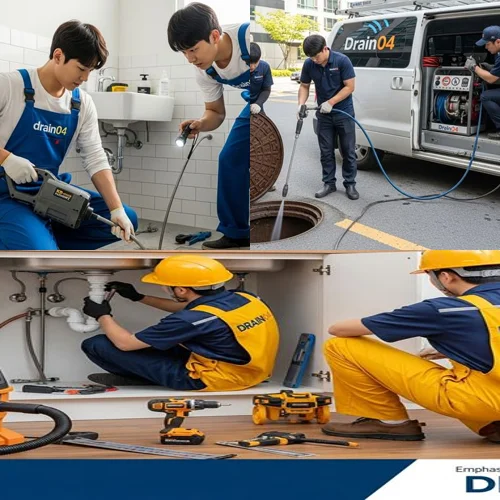 춘의동 배수구막힘 탕비실 바닥