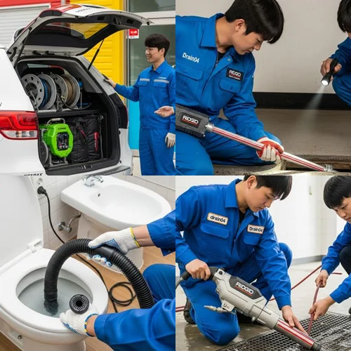 춘의동 배수구막힘 탕비실 바닥