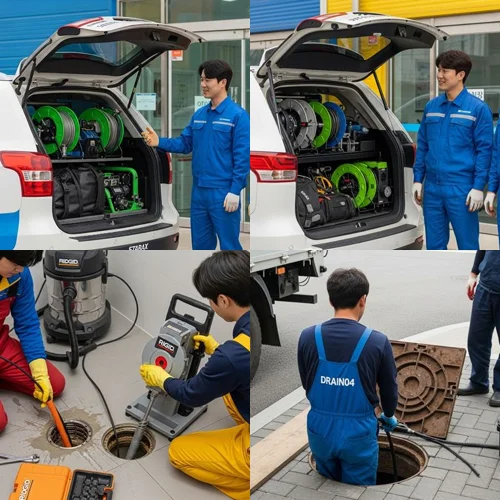 작동 하수구뚫음 가든 식당