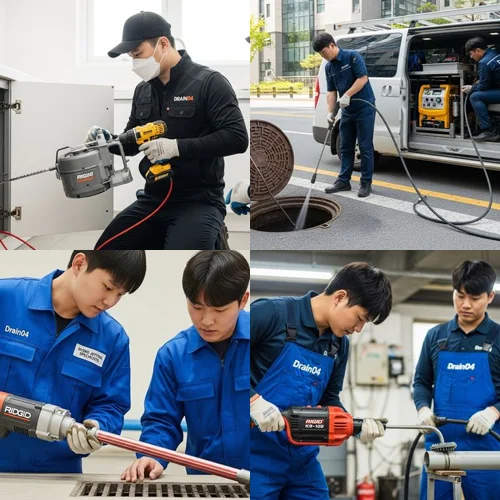 심곡동 하수구뚫음 식당 배관