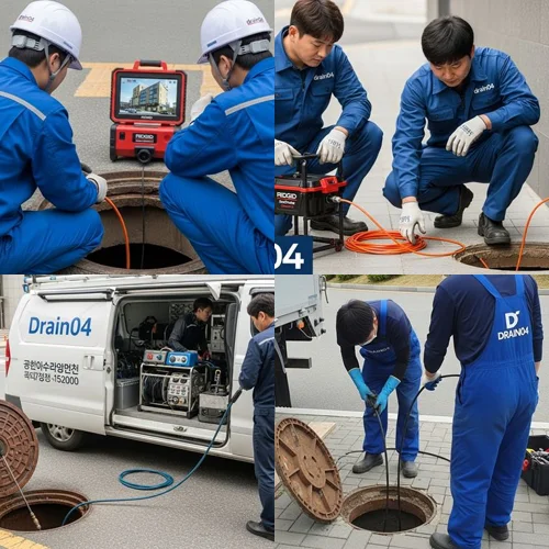 오정구 배수구막힘 공장 바닥