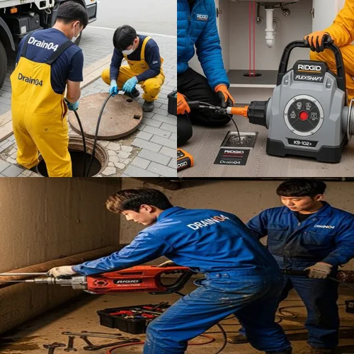 오정구 배수구막힘 공장 바닥