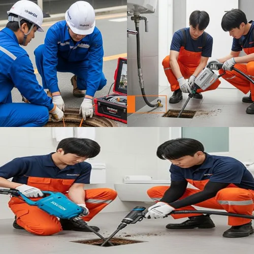 오정구 배수구막힘 공장 바닥