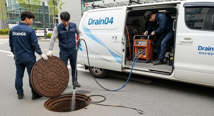 옥길동 배수구막힘 신축 상가