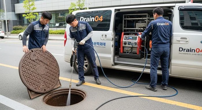 원종동 하수구 고압세척 다세대 주택