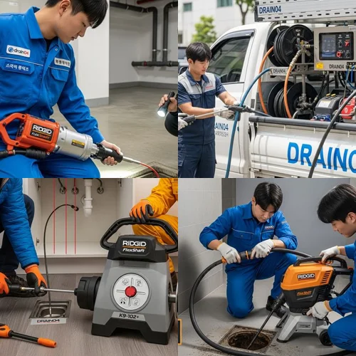 송내동 배수구막힘 식당 트렌치