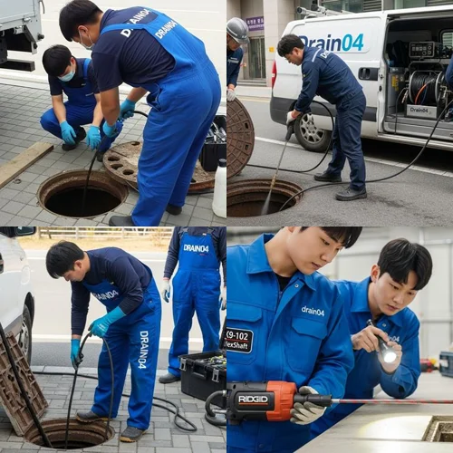 송내동 배수구막힘 식당 트렌치