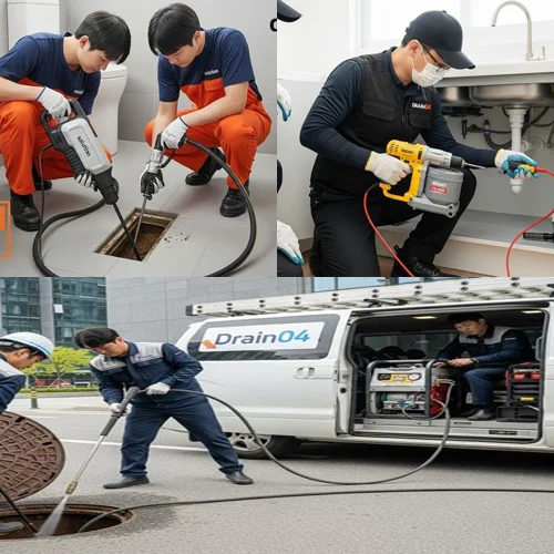 오정동 화장실 막힘 군부대 인근