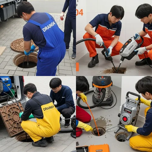 도당동 배수구막힘 빌라 주차장