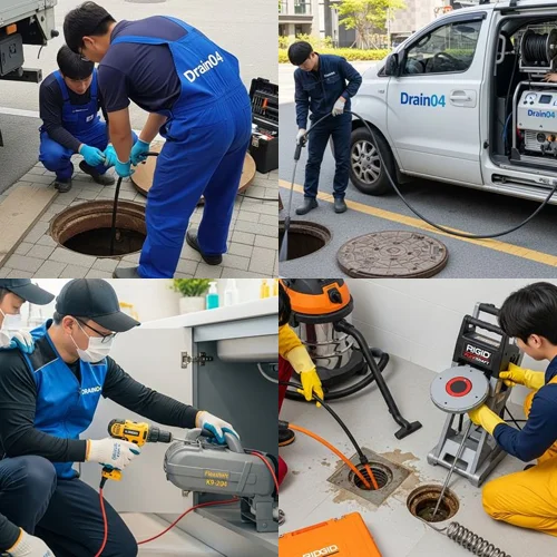 도당동 배수구막힘 빌라 주차장