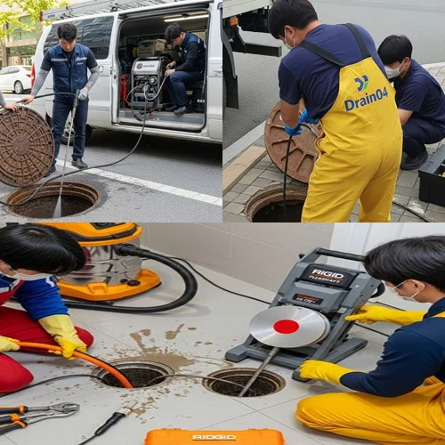 원미구 변기막힘 관통기 작업