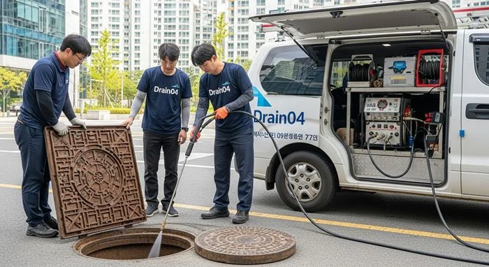 부천시 하수도막힘 빗물 우수관