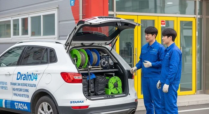 부천 상동 하수구 고압세척 아파트 횡주관